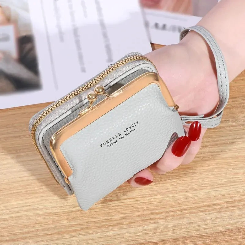 Women’s Wrist Strap Wallet – Multi-Card Slots Large Capacity Coin Purse