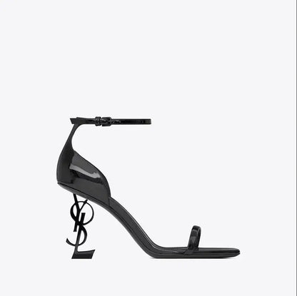 Open Toe Elegant Strap Sandals with Modern Slim Heel Summer Look