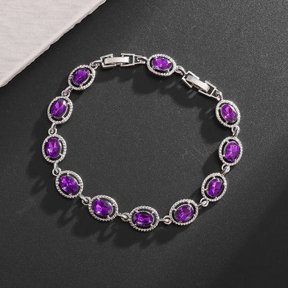 Exquisite Charm Strand Bracelet – Color Crystal Fashion Women Party Jewelry