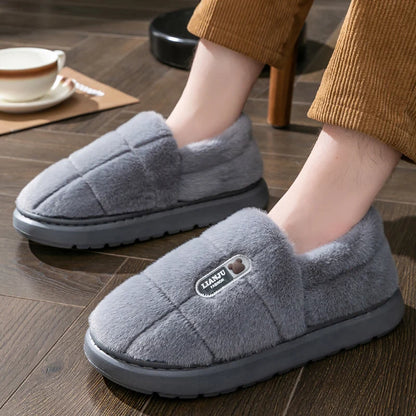 Luxury Plush Indoor Slippers for Men & Women – Soft Warm Anti-Slip Winter Comfort