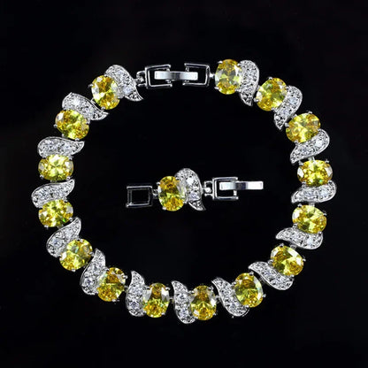 Exquisite Charm Strand Bracelet – Color Crystal Fashion Women Party Jewelry