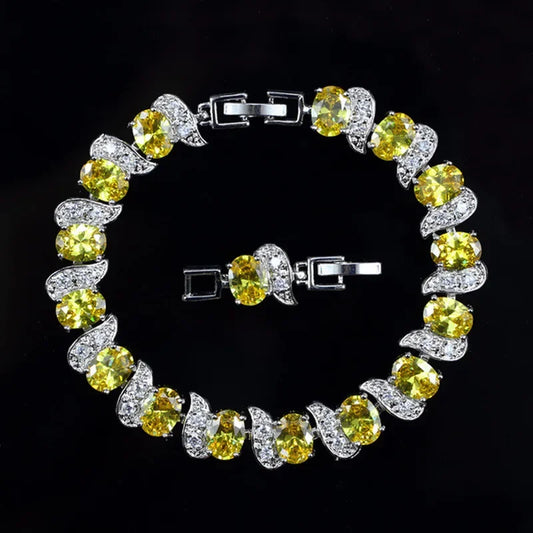 Exquisite Charm Strand Bracelet – Color Crystal Fashion Women Party Jewelry