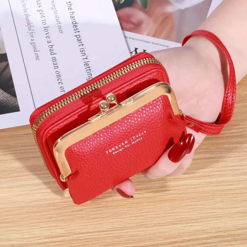 Women’s Wrist Strap Wallet – Multi-Card Slots Large Capacity Coin Purse
