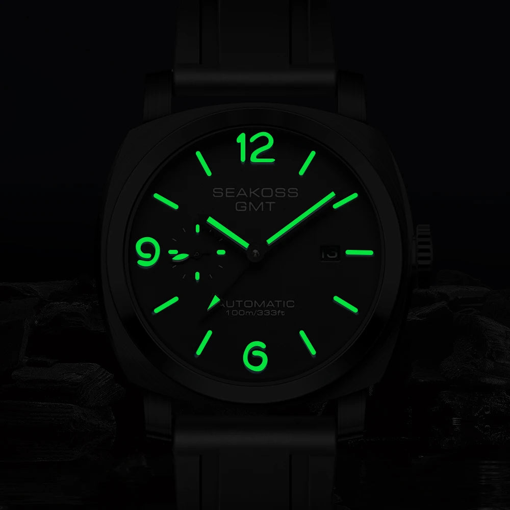 GMT Automatic Diver Watch – Sapphire Glass & Luminous Dial