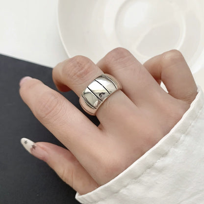 MODERN 925 STERLING SILVER HEART RING