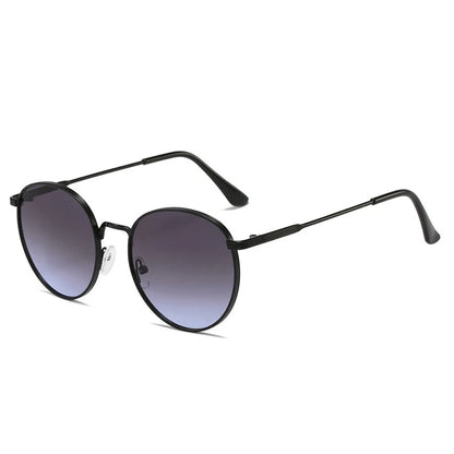 Retro Circular Sunglasses for Men & Women – Classic Metal Frame Shades