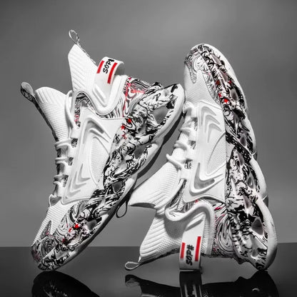 Men’s Breathable Casual Sneakers – Lightweight Fashion Running Shoes