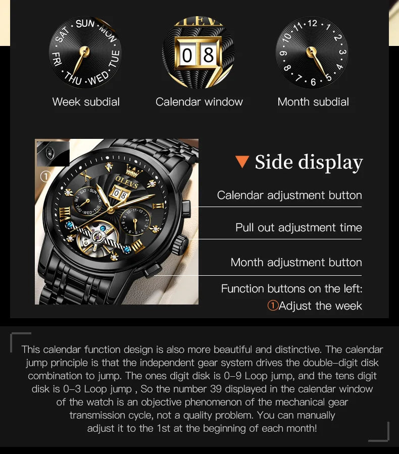 Luxury Automatic Men's Watch – Classic Mechanical Design