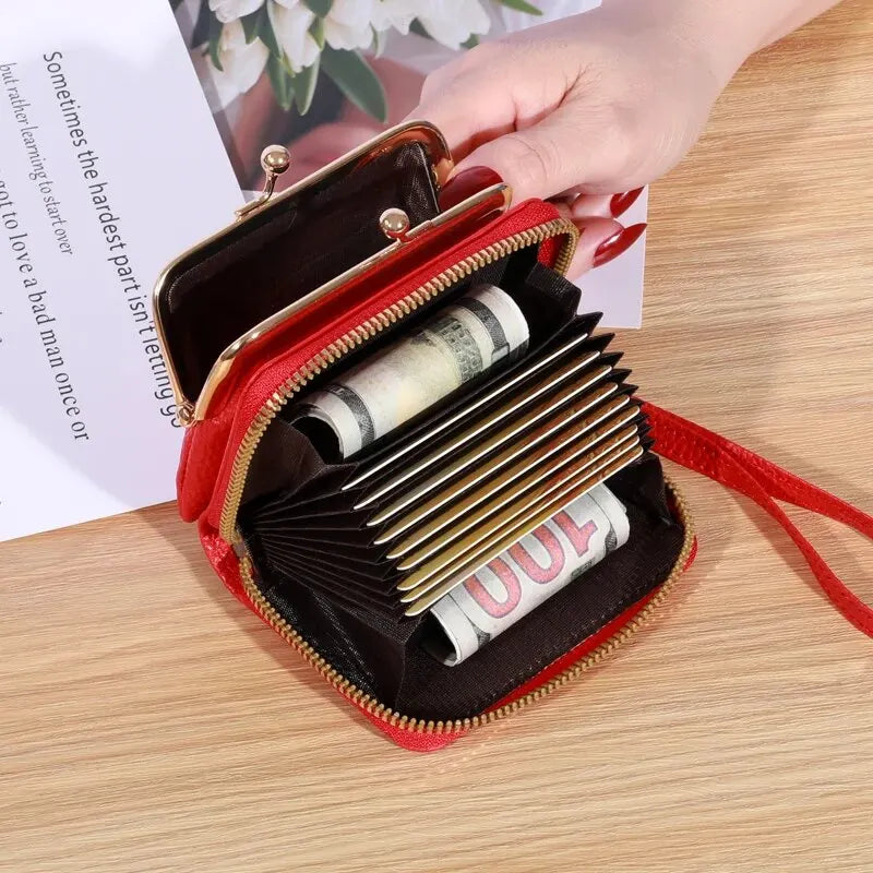 Women’s Wrist Strap Wallet – Multi-Card Slots Large Capacity Coin Purse