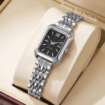 Sleek Numberless Quartz Watch with Compact Round Dial Design