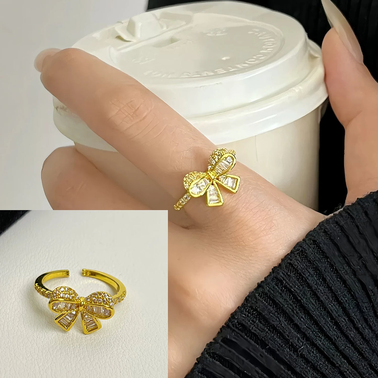 MODERN 925 STERLING SILVER HEART RING