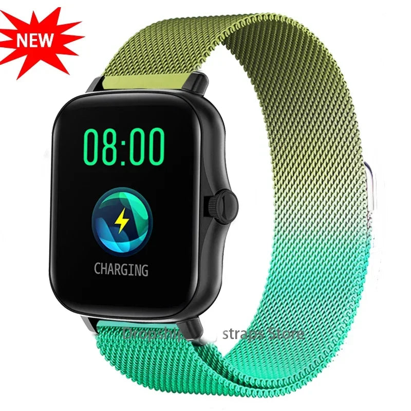 Magnetic Stainless Steel Watch Strap – Quick Fit Adjustable Design