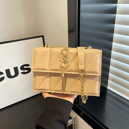 Trendy Quilted Square Crossbody Bag for Women
