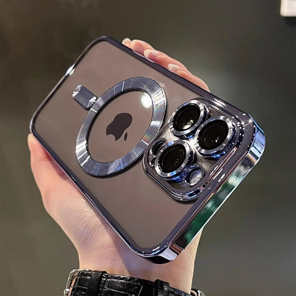 Magnetic Clear Plating Phone Case – MagSafe Compatible Shockproof Cover