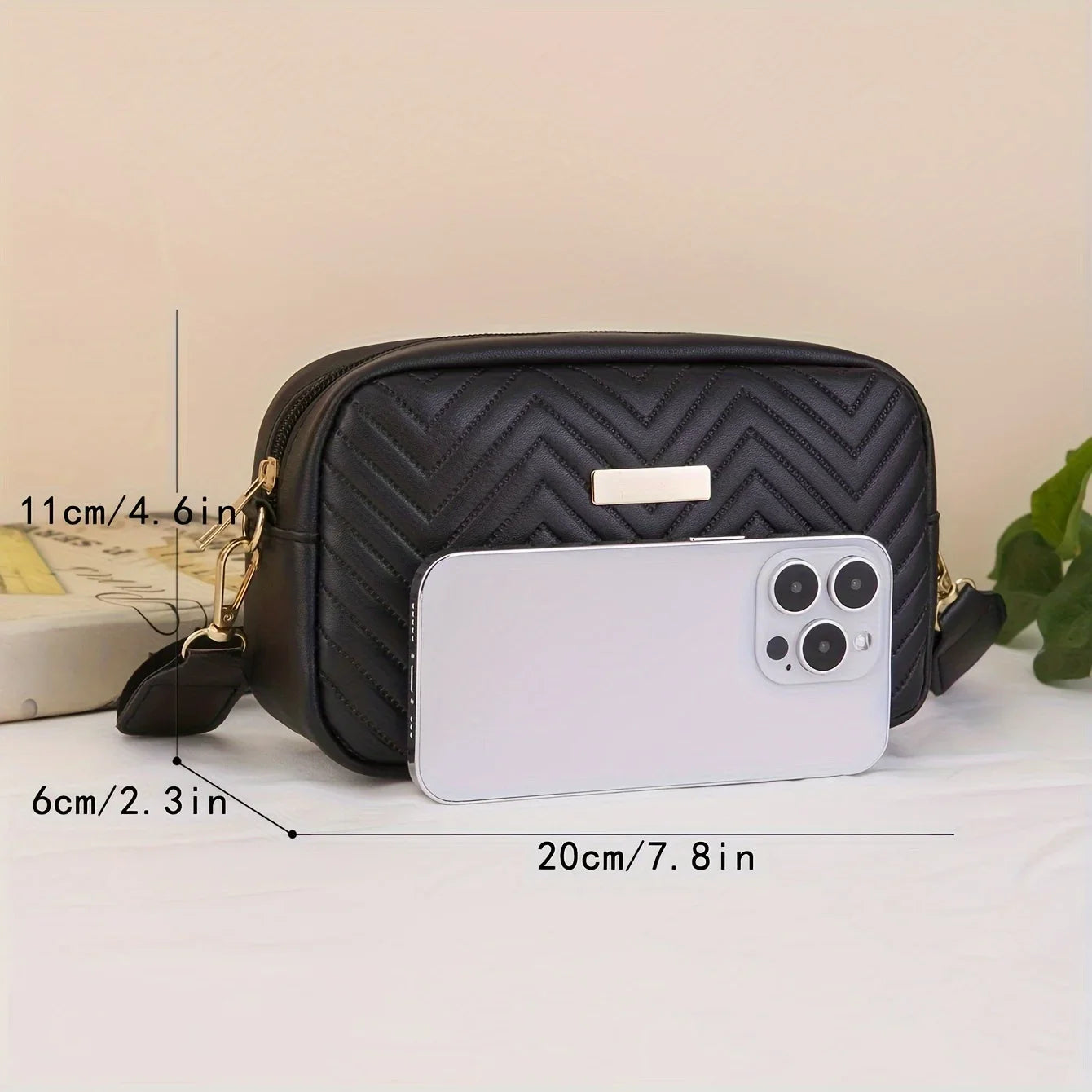 Mini Quilted Crossbody Bag – Stylish Phone Wallet Shoulder Purse