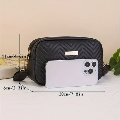 Mini Quilted Crossbody Bag – Stylish Phone Wallet Shoulder Purse