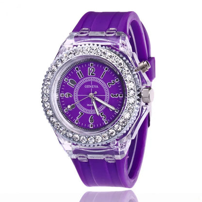 MULTI COLOR LED LUMINOUS FASHION WATCH