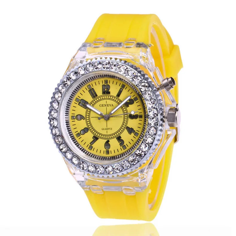MULTI COLOR LED LUMINOUS FASHION WATCH