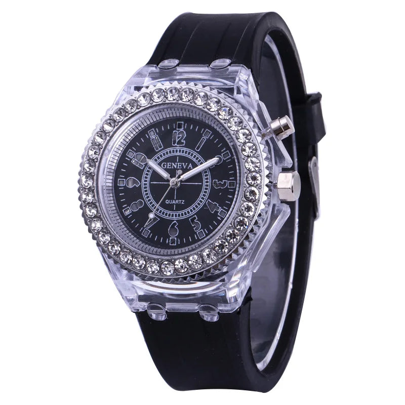 MULTI COLOR LED LUMINOUS FASHION WATCH