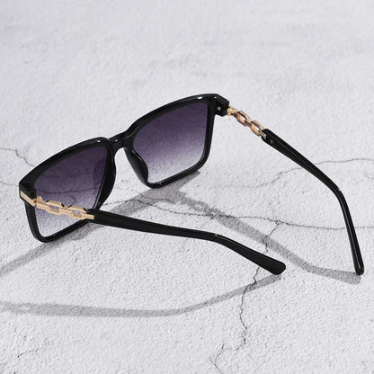 Modern Square Gradient Cycling Sunglasses with UV Protection for Women