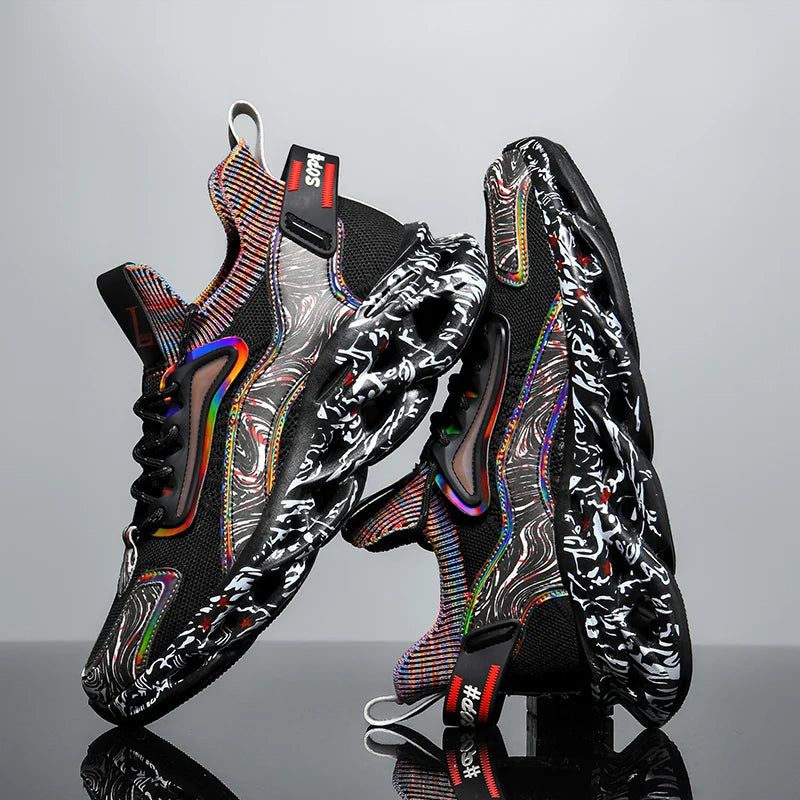 Men’s Breathable Casual Sneakers – Lightweight Fashion Running Shoes