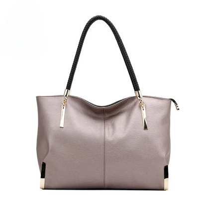 Luxury Leather Top Handle Bag – Spacious Designer Women’s Handbag