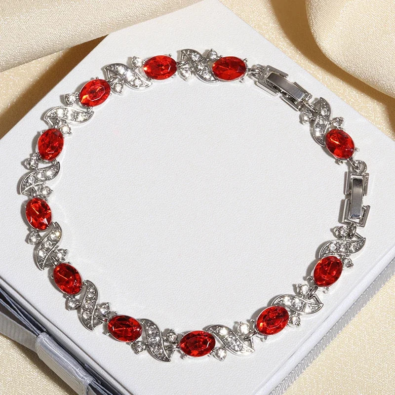 Exquisite Charm Strand Bracelet – Color Crystal Fashion Women Party Jewelry
