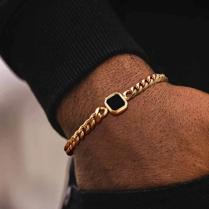 Hip Hop Cuban Link Bracelet for Men – Stylish Fashion Jewelry Wristband