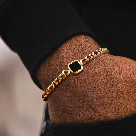 Hip Hop Cuban Link Bracelet for Men – Stylish Fashion Jewelry Wristband