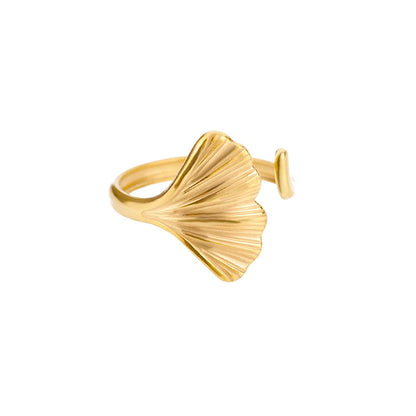 Classic Wedding Couple Rings – Gold Tone Stainless Steel Band Set