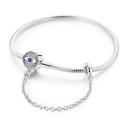Elegant Heart Charm Bracelet – 925 Silver DIY Beads Jewelry