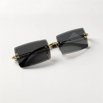 Unisex Fashion Rimless Sun Glasses – Minimal Travel Style Eyewear Pack