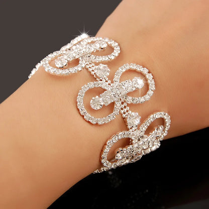 Luxury Zircon Charm Bracelet – 925 Silver Crystal Elegance Jewelry