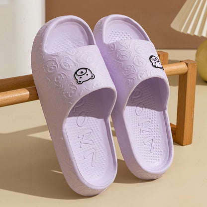 Comfortable Summer Slippers – Cute Bear Non-Slip Indoor Sandals