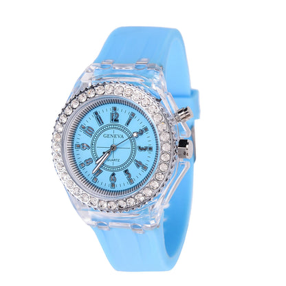 Everyday LED Light Silicone Watch – Unisex Casual Glow Wristwatch