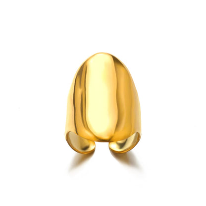Classic Wedding Couple Rings – Gold Tone Stainless Steel Band Set