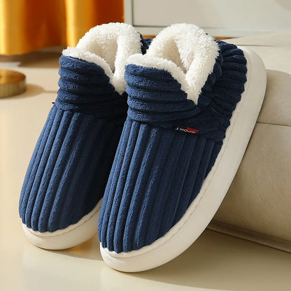 Soft Plush Winter Slippers – Warm Fuzzy Indoor Comfort Shoes