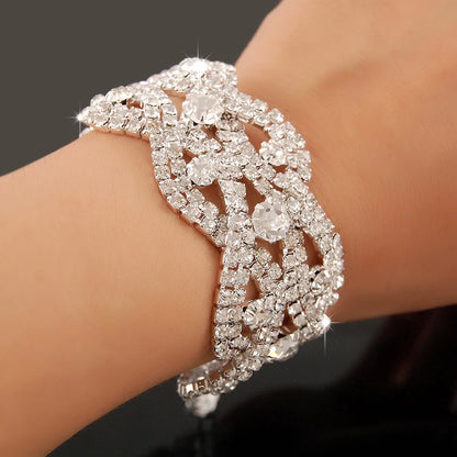 Luxury Zircon Charm Bracelet – 925 Silver Crystal Elegance Jewelry