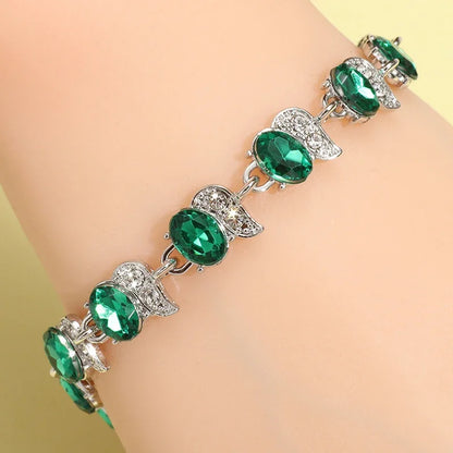 Exquisite Charm Strand Bracelet – Color Crystal Fashion Women Party Jewelry