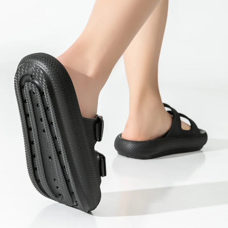 Minimal Outdoor Slide Sandals with Soft Cushioned Sole