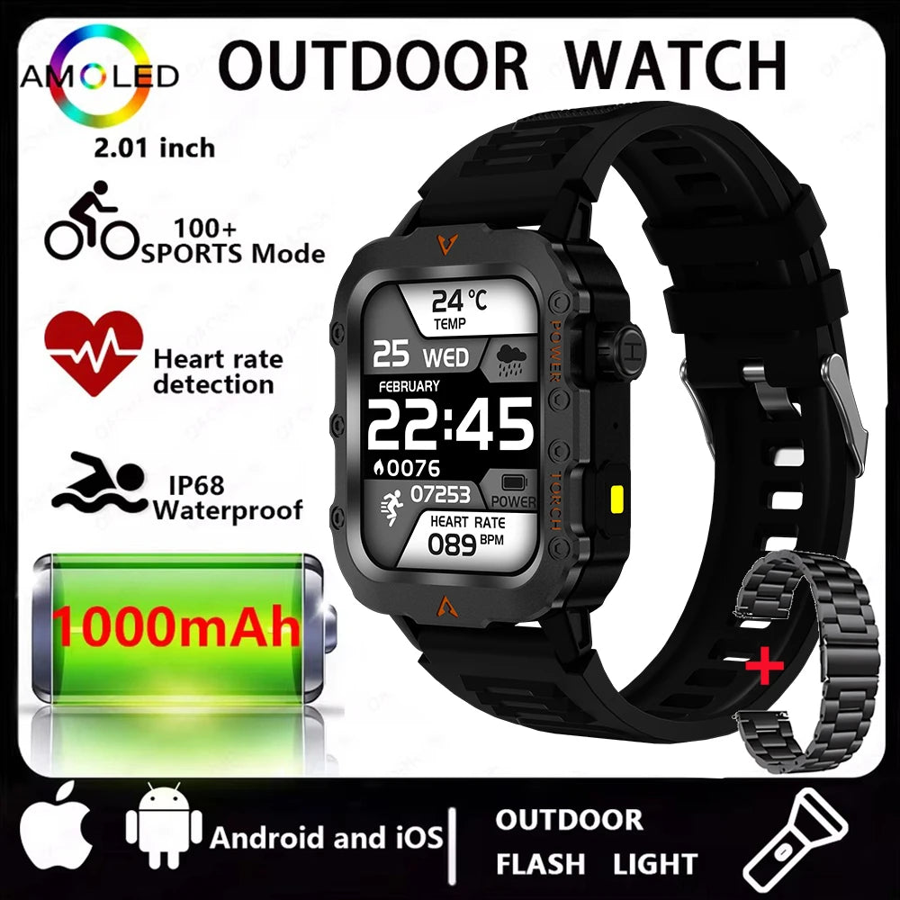 Modern Sports Smartwatch with Bluetooth Calls & Multi Function Display