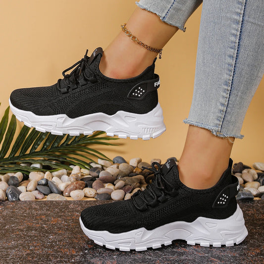 Women’s Breathable Mesh Sports Shoes – Lightweight Comfort Sneakers