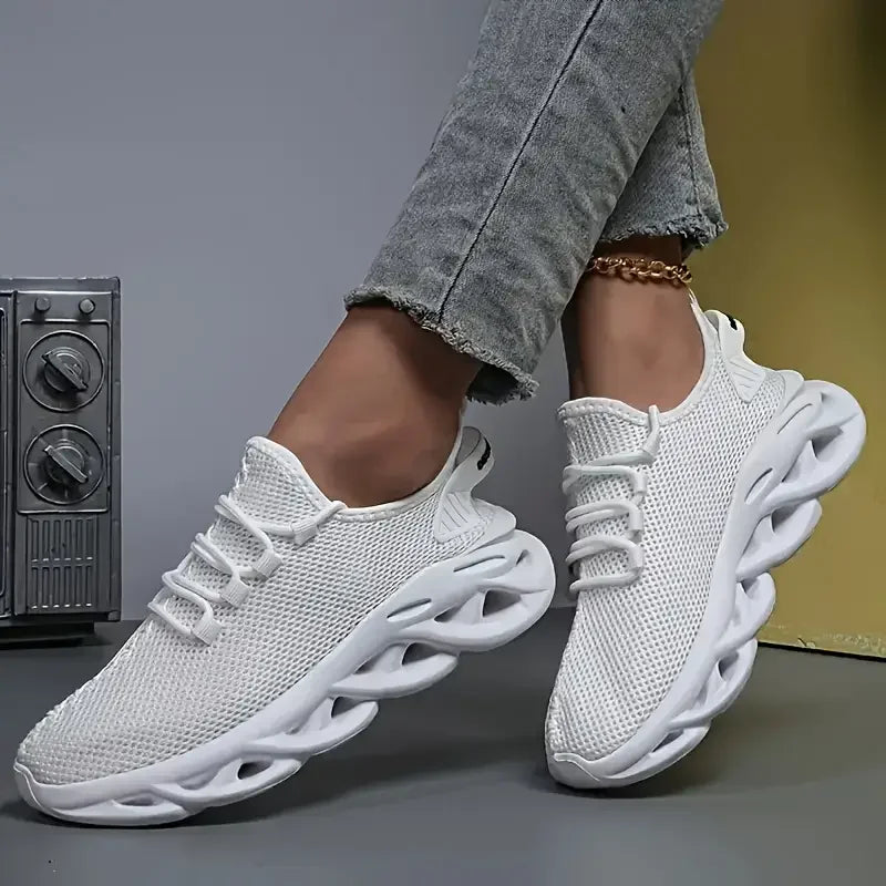 Everyday Lace-Up Sneakers with Simple Comfortable Casual Fit Design