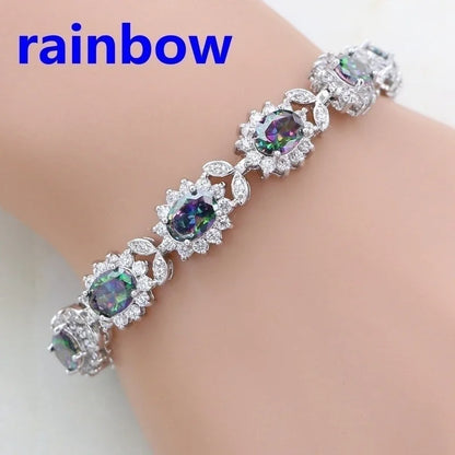 Exquisite Charm Strand Bracelet – Color Crystal Fashion Women Party Jewelry