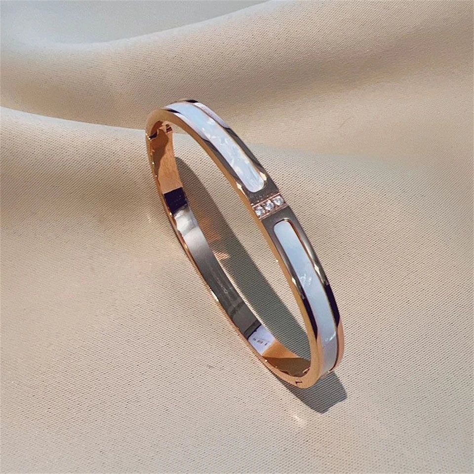 Elegant Stack Bangles Set – Sparkling Fashion Women Bracelet Gift