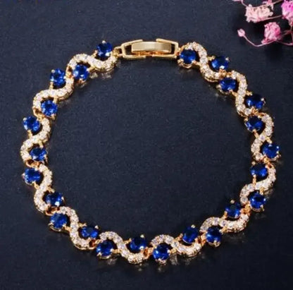 Exquisite Charm Strand Bracelet – Color Crystal Fashion Women Party Jewelry