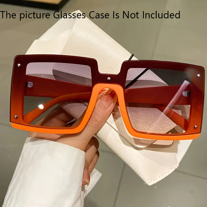 Oversized Square Luxury Fashion Sunglasses for Men and Women