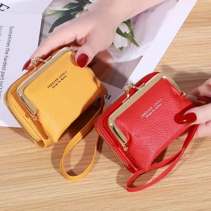 Women’s Wrist Strap Wallet – Multi-Card Slots Large Capacity Coin Purse