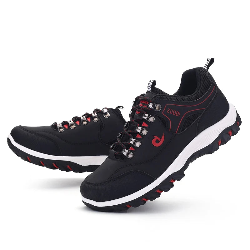 Men’s Classic Leather Casual Shoes – Lightweight Sneakers for Daily Wear