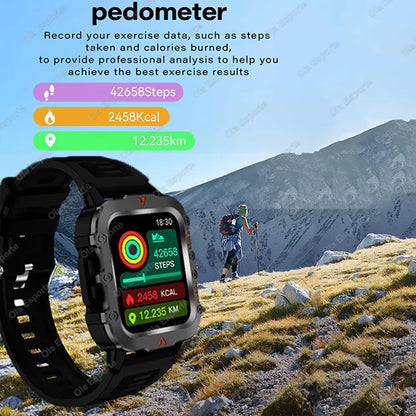 Modern Sports Smartwatch with Bluetooth Calls & Multi Function Display